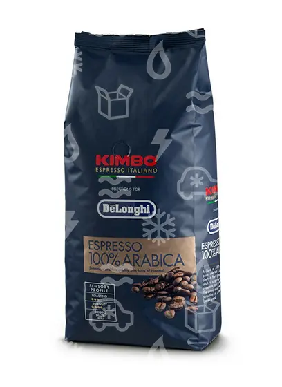 zrnková káva DeLonghi Kimbo Espresso 100% Arabica, 1 kg